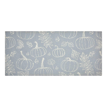 Silhouette Pumpkin Grey Indoor/Outdoor Rug Rect 17x36 - The Fox Decor
